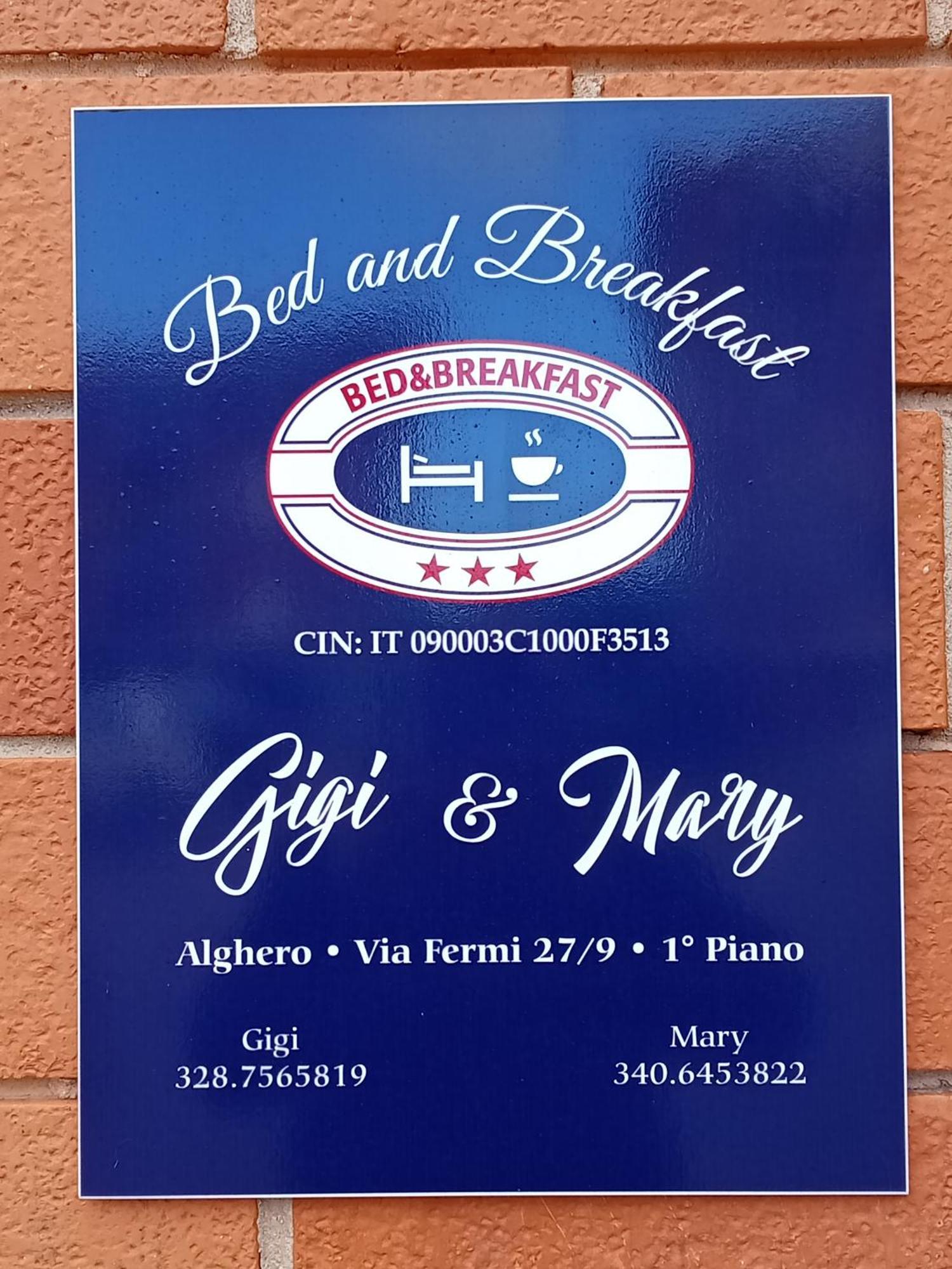 Gigi&Mary Bed and Breakfast Alghero Exteriör bild